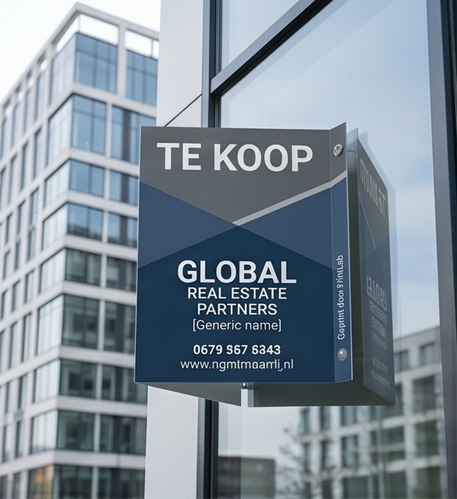 Makelaarsbord — V-bord van ReclameBordenLab